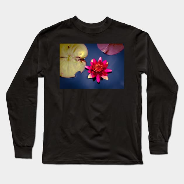 Meditation Wall Art Print - Water Lily Meditation - canvas, Photo print, artboard print, poster Canvas Print Long Sleeve T-Shirt by DigillusionStudio